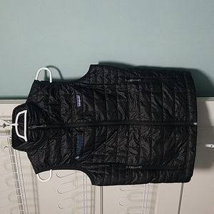 Patagonia Nano Puff Vest Black Embroidered Company Logo See Pictures